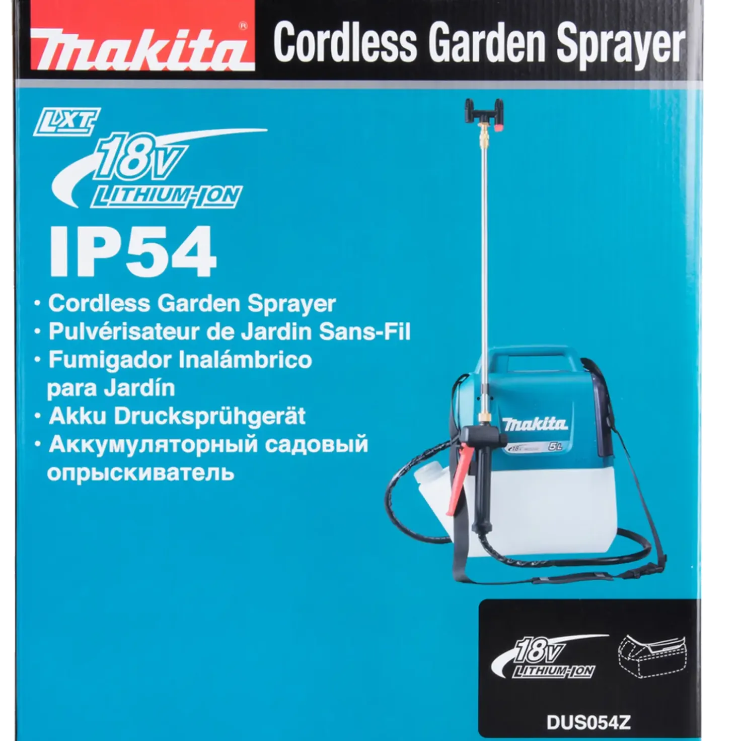 Makita DUS054Z 18V LXT rygsprøjte 5 L solo