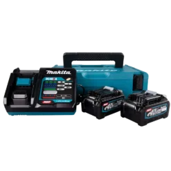 Makita 191J97-1 batteripakke 40V XGT 2x4.0 Ah batterier inkl. lader og kuffert