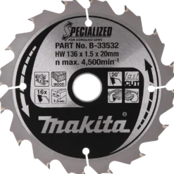 Makita rundsavklinge 16T 136x20 mm