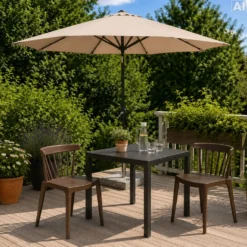 Marienlyst parasol Ø3m m/tilt taupe