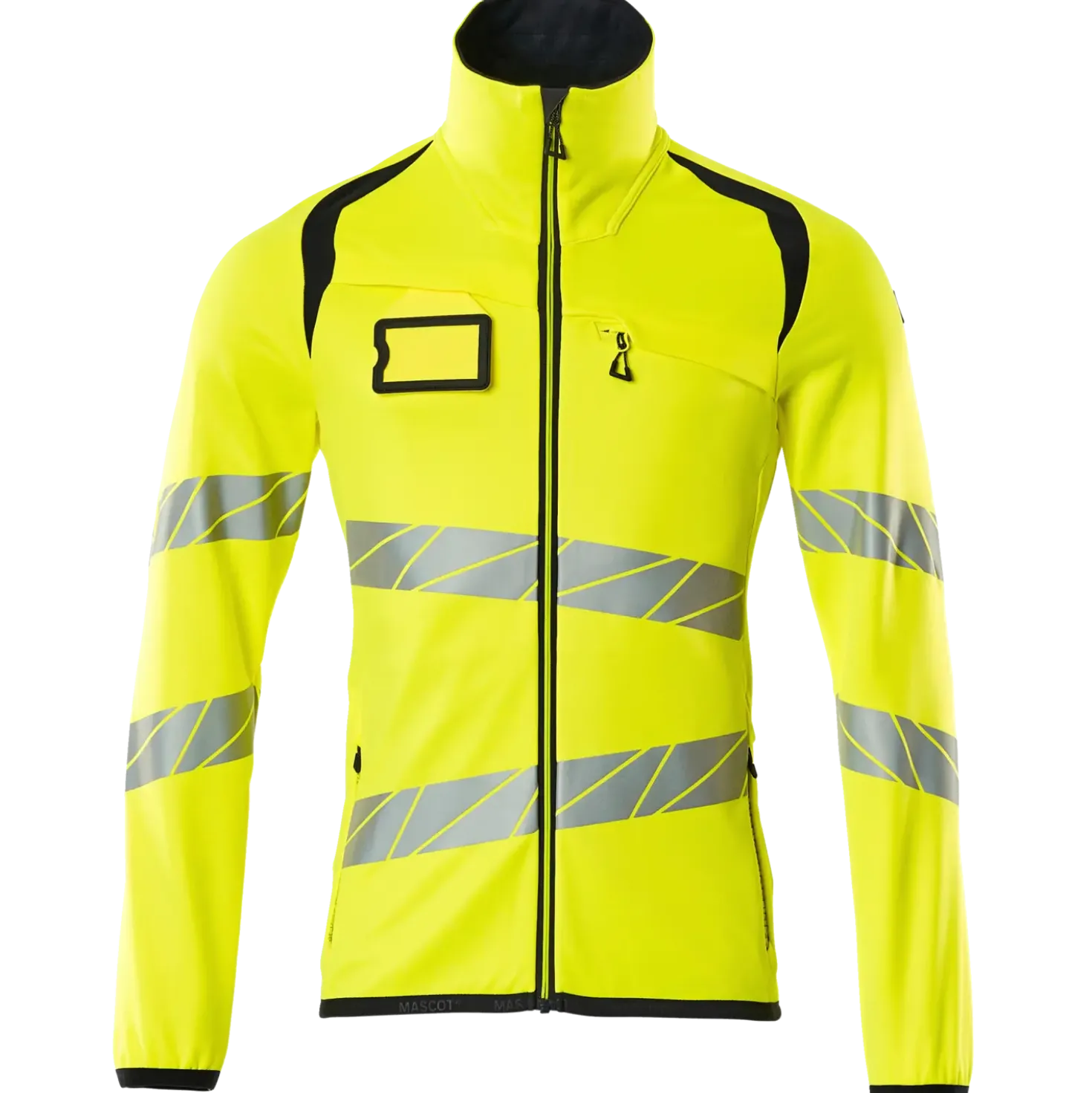 Mascot Accelerate Safe fleecetrøje med lynlås hi-vis gul/mørk marine str. M