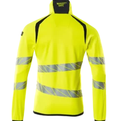 Mascot Accelerate Safe fleecetrøje med lynlås hi-vis gul/mørk marine str. M