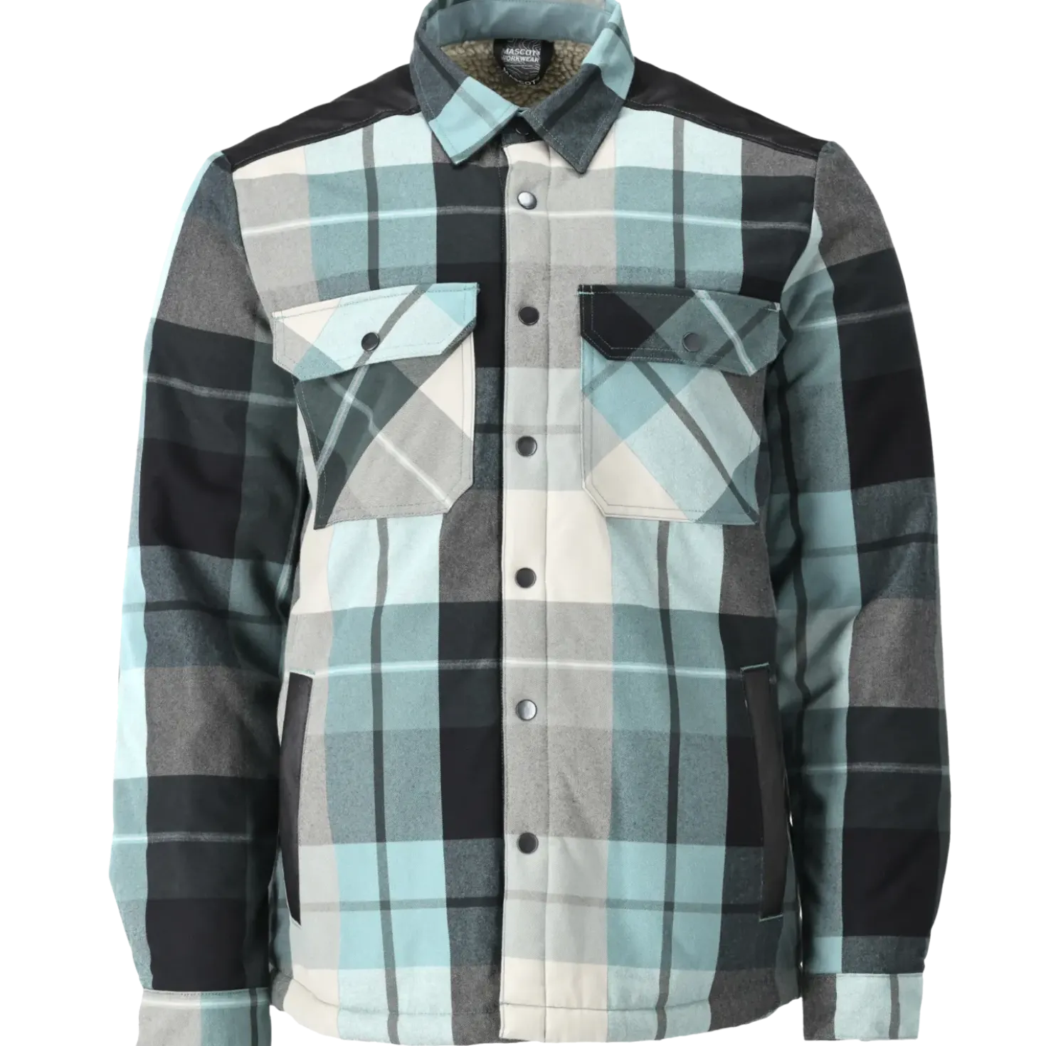 Mascot 23104 flannel skjorte m/fiberpelsfór skovgrøn ternet str. XL