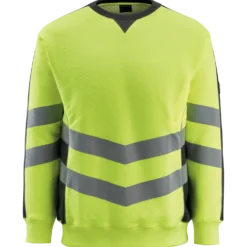 Mascot Safe Supreme Wigton sweatshirt hi-vis gul/sort str. L