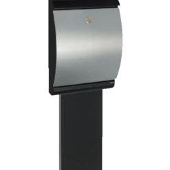 ME|FA postkasse Puffin (300) sort/galvaniseret