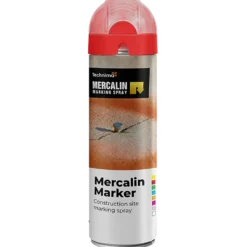 Mercalin mærkespray fluo 500 ml rød