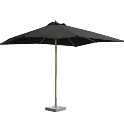Miami parasol 3x3m sort bøg