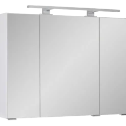 Mikelo Reno spejlskab 80x60x15 cm hvid højglans