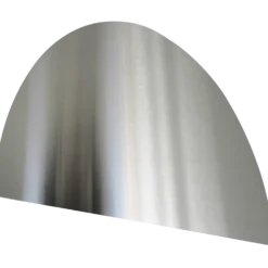 Millarco stænkplade 400x800 mm buet rustfrit stål
