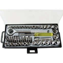 Millarco topnøglesæt 1/4" og 3/8" 50 dele