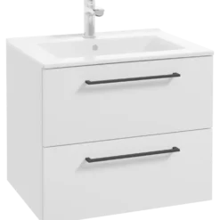 Milobad Alpine badmiljø med porcelænsvask 60 cm mat hvid