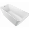 Milobad badekar 78x60x170 cm hvid akryl
