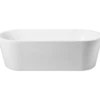 Milobad badekar 56x80x177,5 cm hvid akryl