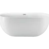 Milobad badekar 78x60x170 cm hvid akryl