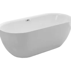 Milobad badekar 78x60x170 cm hvid akryl