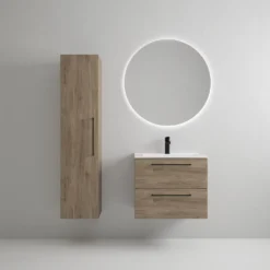 Milobad badmiljø Milano 60 cm mørk eg
