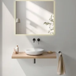 Milobad CL34 LED spejl 70 x 80 cm