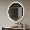 Milobad CL065-1 spejl m/LED frosted Ø90 cm
