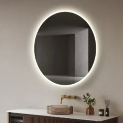 Milobad CL065-1 spejl m/LED frosted Ø90 cm