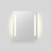 Milobad C23 spejl m/LED 70x60 cm