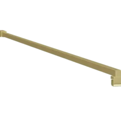 Milobad forhængsstang til brusevæg 110 cm messing
