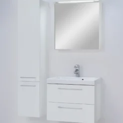 Milobad højskab Lena 147 cm hvid højglans