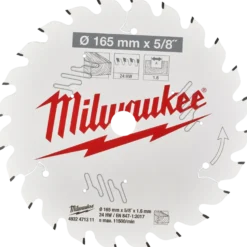 Milwaukee CSB P W rundsavklinge Ø165 mm 24 tænder