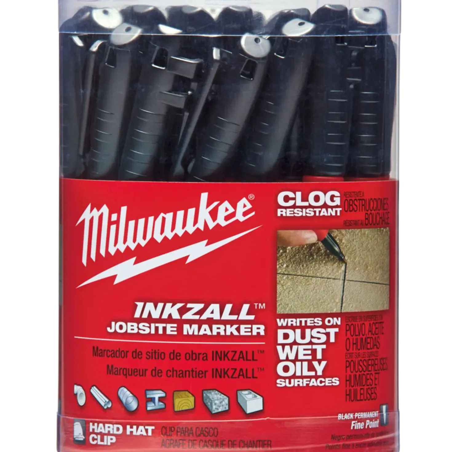 Milwaukee Inkzall permanent marker pen sort
