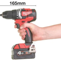 Milwaukee M18 CBLDD-502C boremaskine 2x5,0Ah batteri, lader og kuffert