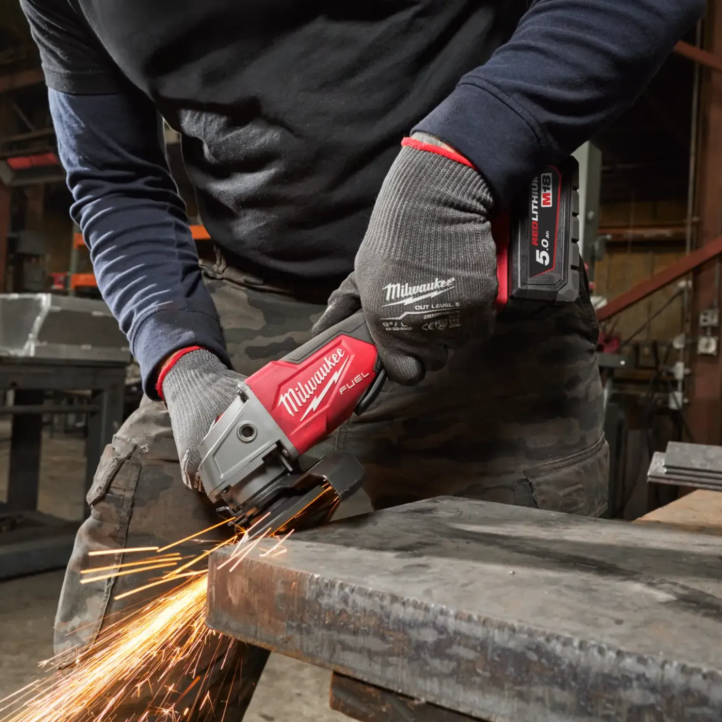 Milwaukee M18 FSAG125X-0 Fuel™ vinkelsliber solo