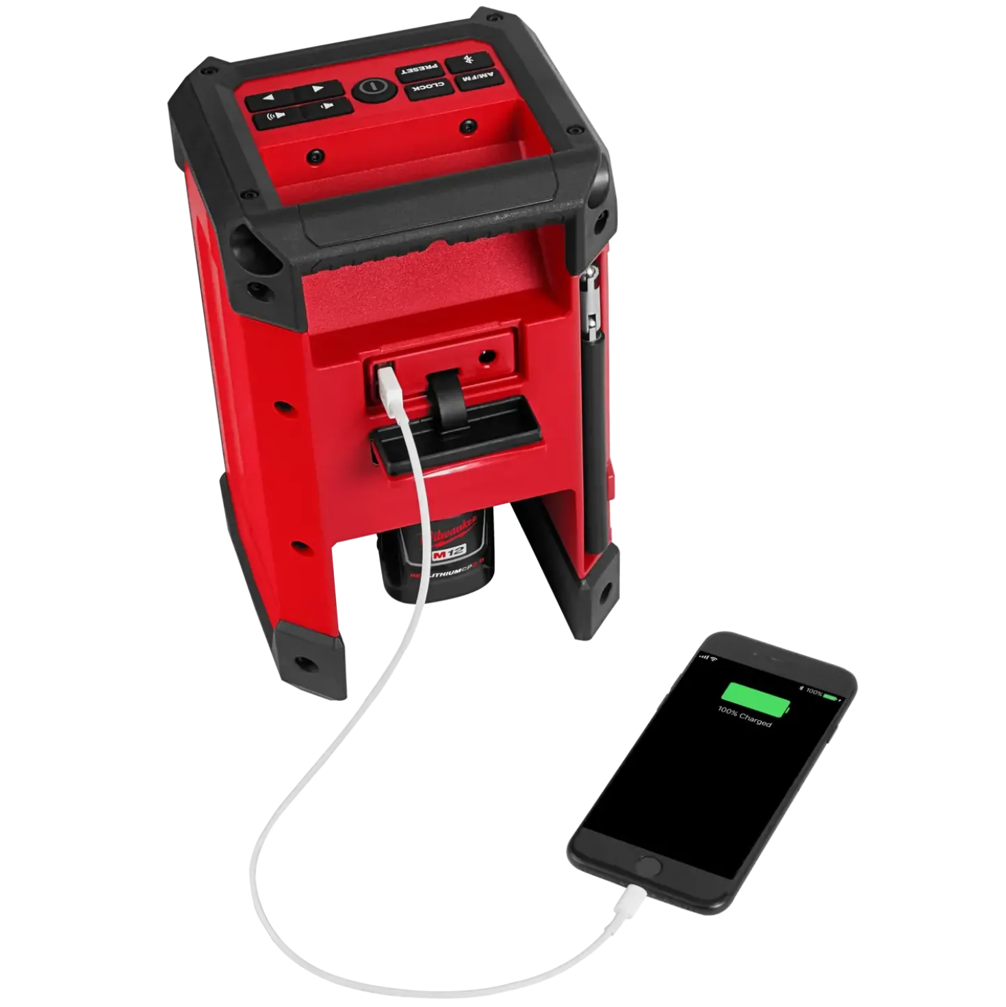 Milwaukee M12 RCDAB+-0 12V arbejdsradio FM/DAB+