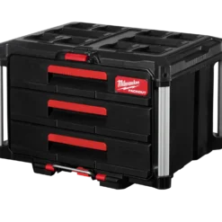 Milwaukee packout kuffert med 3 skuffer