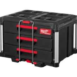 Milwaukee packout kuffert med 3 skuffer
