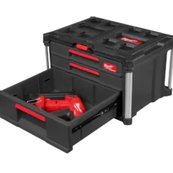 Milwaukee packout kuffert med 2+1 skuffe