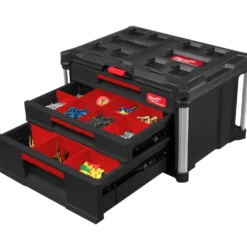 Milwaukee packout kuffert med 2+1 skuffe