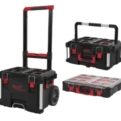 Milwaukee Packout™ sæt m/sortimentskasse, kuffert og trolley