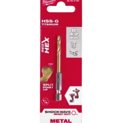 Milwaukee Red Hex shockwave™ HSS-Tin metalbor 4,2 mm