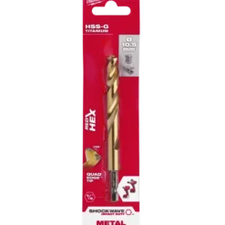 Milwaukee Red Hex shockwave™ HSS-Tin metalbor 10,5 mm