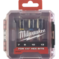 Milwaukee schockwave™ magnetisk slagtoppesæt 4 dele
