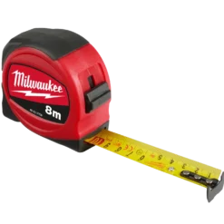 Milwaukee S8/25 mm slimline målebånd 8 m