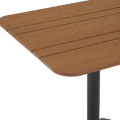 Morsø cafébord Alu/nonwood 69x69 cm sort/teak