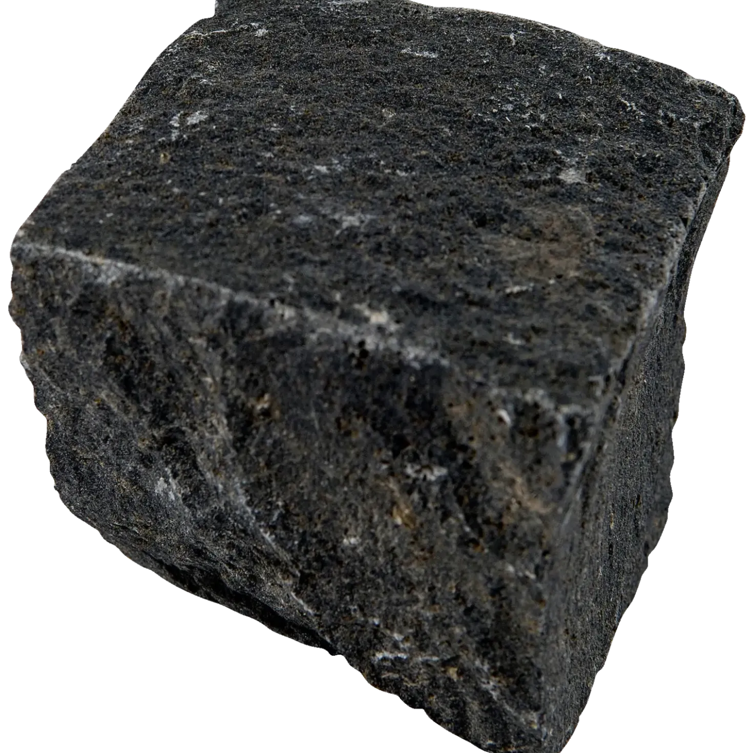 Mosaiksten G685 kløvet 6x6x5 cm sortgrå
