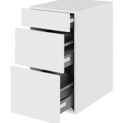 Multi-Living underskab m/3 skuffer 40 cm hvid