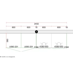Multi-Living Wien bryggers 2432 mm