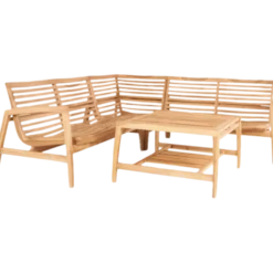 Næsby hjørnesofa teak