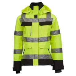 Ocean Åbo Stretch vandtæt arbejdsjakke dame hi-vis gul/sort str. XS