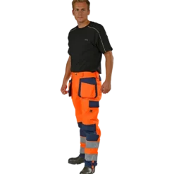Ocean Medusa vandtæt arbejdsbukser hi-vis orange/navy str. 2XL