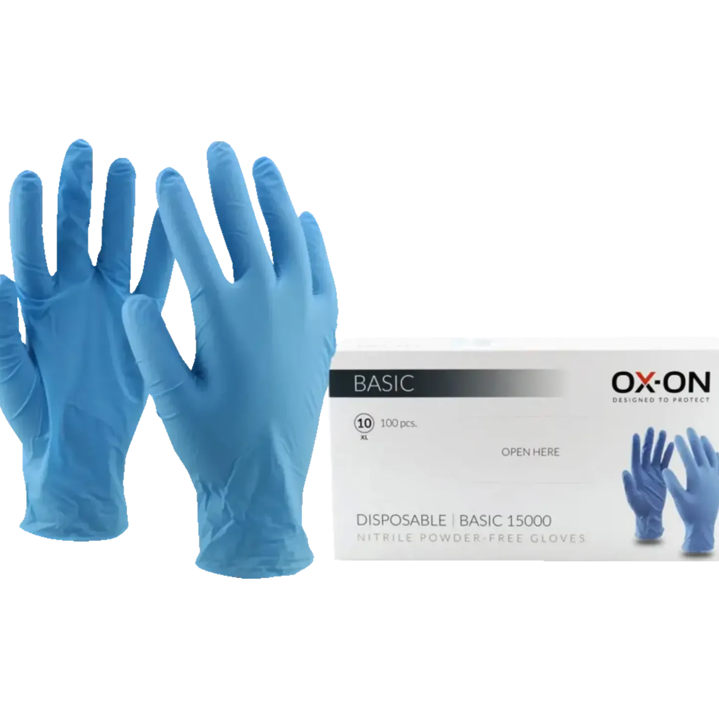OX-ON engangshandsker basic 15000 str. CE 09 100 stk/æske