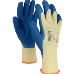OX-ON Flexible Comfort 1302 handske gul/blå str. CE 10