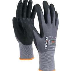 OX-ON Flexible Supreme 1602 handske m/dotter grå/sort str. CE 11